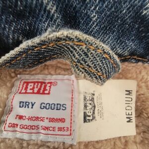 Levi's Blue Denim Jacket Sherpa